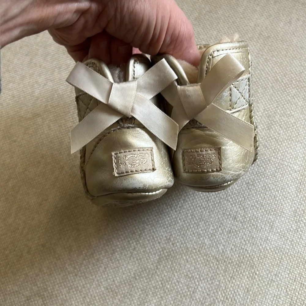 UGG gold leather